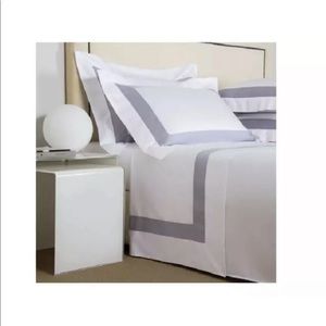 FRETTE KING DUVET BICOLORE $1200 GREY AND WHITE DUVET COVER ONLY SOFT & GORGEOUS